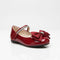 Pumps Shoes Maroon Mary Jane Butterfly Clips