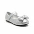 Pumps Shoes Silver Grey Glittered Bowknot