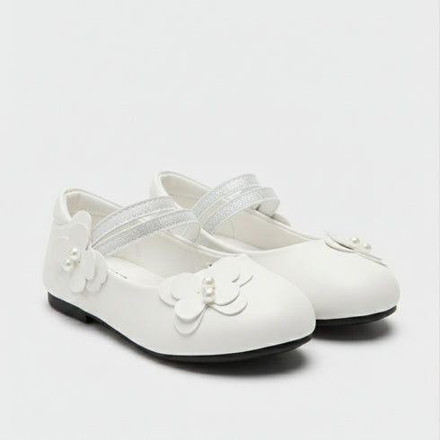Girls Pumps Shoes White Mary Jane Flats