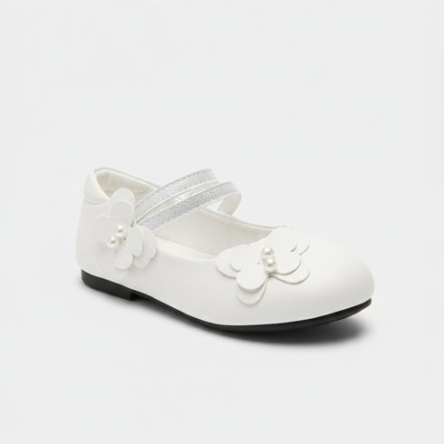 Girls Pumps Shoes White Mary Jane Flats
