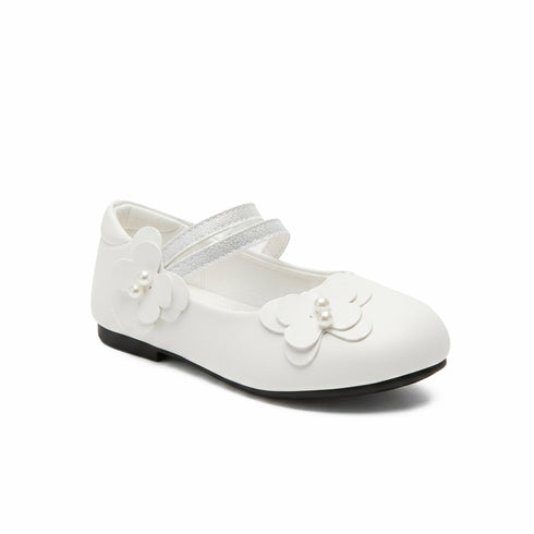 Girls Pumps Shoes White Mary Jane Flats