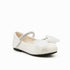 Girls Pumps Shoes Glossy White Mary Jane