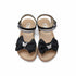 Girls Sandals Glossy Black Whimsical Ankle Strap