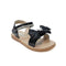 Girls Sandals Glossy Black Whimsical Ankle Strap