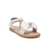 Sandals Glossy White Whimsical Ankle Strap