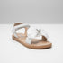 Sandals Glossy White Whimsical Ankle Strap