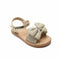 Girls Sandals Metallic Gold Classic Ankle-Strap