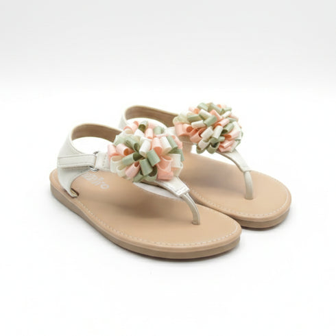 Girls Sandals Offwhite Cream Thong Style