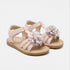Girls Sandals Pink Pom-Pom T-Strap