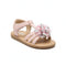Girls Sandals Pink Pom-Pom T-Strap