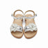 Girls Glitter Sandals Silver Floral