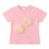 Girls T-Shirt Pink Stone Floral Design