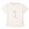 Girls T-Shirt White Stone Design