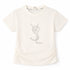 Girls T-Shirt White Stone Design