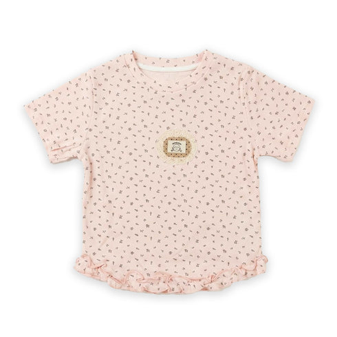 Girls T-Shirt Baby Pink Sunshine Printed