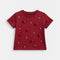 Girls T-Shirt Maroon Pearls Floral