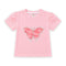 Girls T-Shirt Pink Butterfly Floral