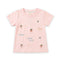 Girls T-Shirt Pink Cute Embroidered