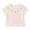Girls Round Neck T-Shirt Pink