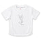 Girls T-Shirt White Crystals