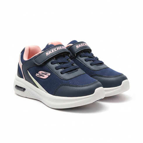 Glittered Jogger Shoes for Girls Blue & Pink Skechers Design