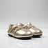 Gold Embellished Metallic Mary Jane Pump Shoes