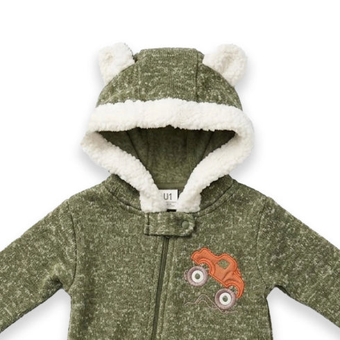 Winter Baby Romper Zipper 0-9M