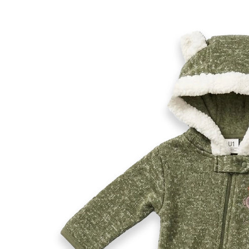 Winter Baby Romper Zipper 0-9M