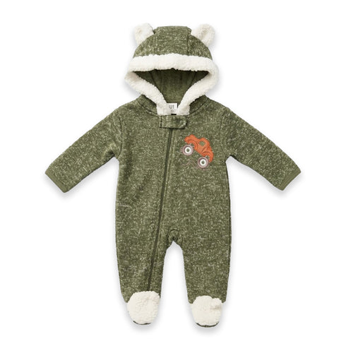 Winter Baby Romper Zipper 0-9M