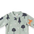 Green Fleece Winter Baby Romper 0-9M