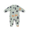 Green Fleece Winter Baby Romper 0-9M