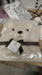 Hooded Baby Character Bath Towel Beige