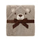 Hooded Baby Character Bath Towel Beige
