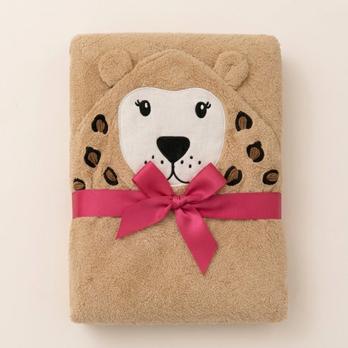 Hooded Baby Bath Towel Beige