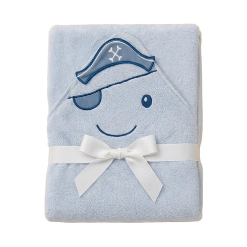 Hooded Baby Bath Towel Blue Dolphin