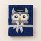 Hooded Baby Bath Towel Blue Owl