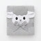 Hooded Baby Bath Towel Grey Character