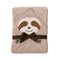 Hooded Baby Character Bath Towel Light Brown