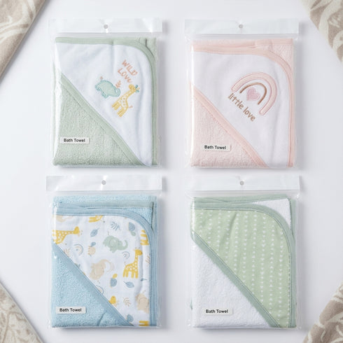 Hooded Bath Towel Baby Boys & Girls Assorted