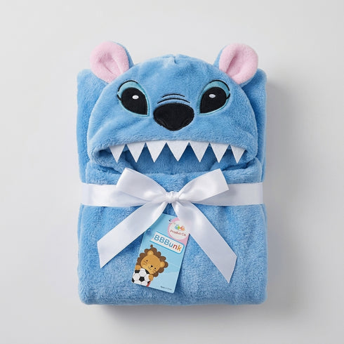 Hooded Kids Blanket Blue Character