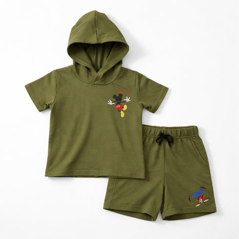 Hooded T-Shirt & Shorts Suit Mickey
