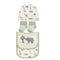 Infant Cap Bibs and Socks Set White Green Baby Elephant