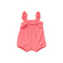 Infant Combo Suit Set Top Shorts Pink White Sequin Textured