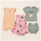 Infant Cotton Set T-Shirt Panty Onesie and Frock Floral