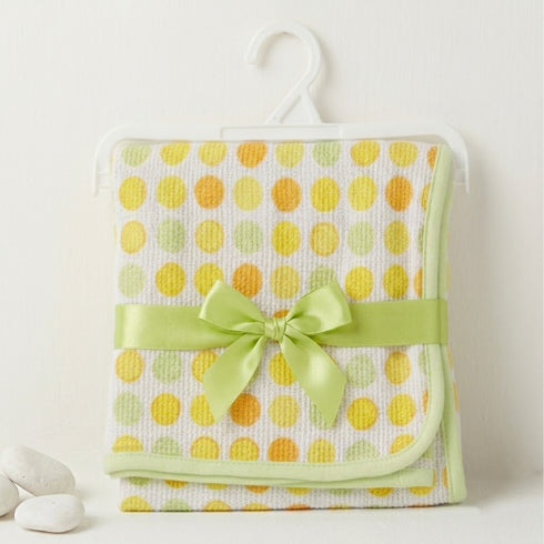 Infant Cotton Wrapping Sheet Green Printed