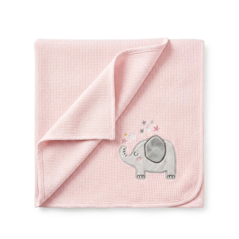 Infant Cotton Wrapping Sheet Pink Elephant