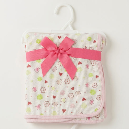 Infant Cotton Wrapping Sheet Pink Floral