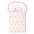 Infant Cozy Carry Nest Pink Vintage Bow & Checks Print