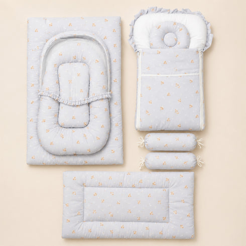 Infant Cozy Gadda Nursery Set Blue Rockets