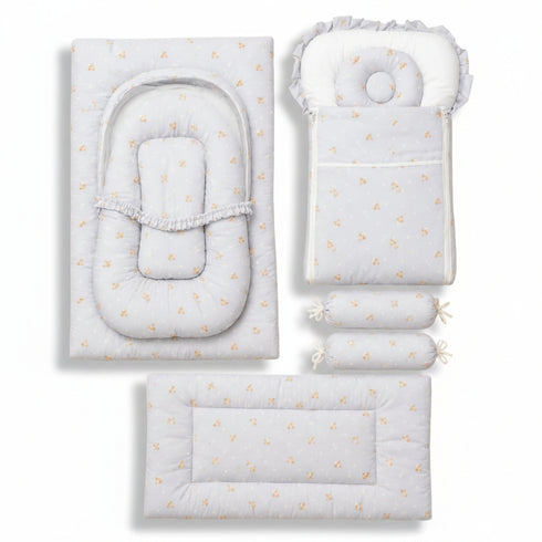 Infant Cozy Gadda Nursery Set Blue Rockets